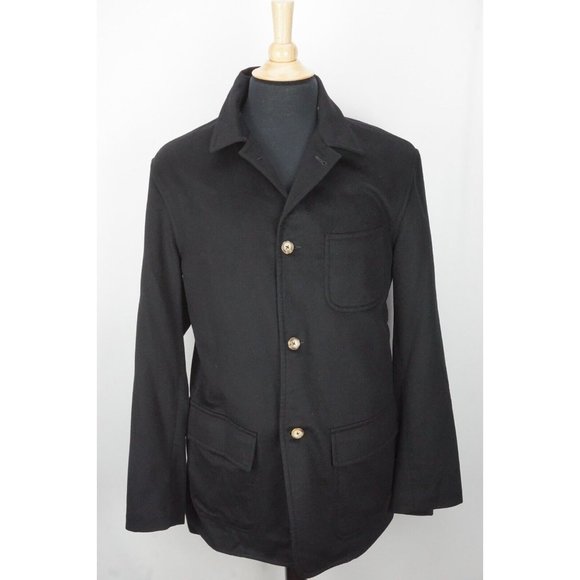 Loro Piana Mainline Navy Blue 100% Cashmere Mens Jacket...